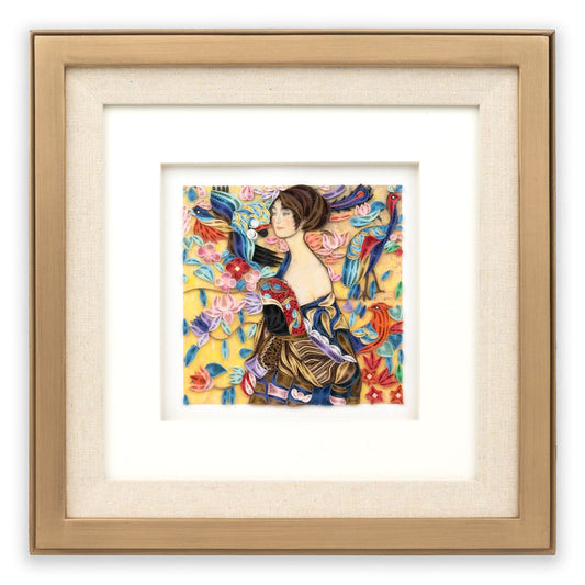 Frame for Artist's Series Quilling Cards (Square, Gold)