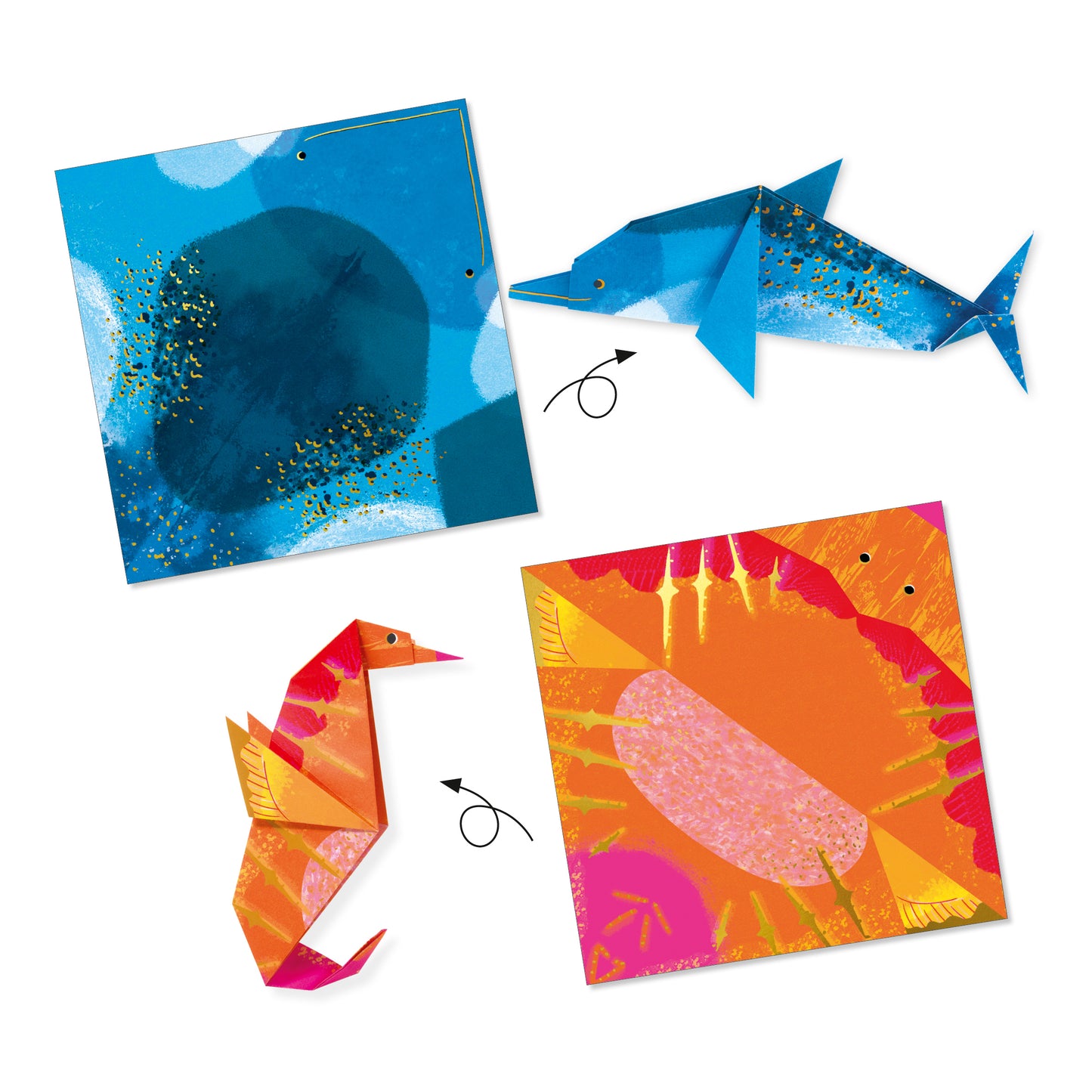 Origami Paper Craft Kit: Sea Creatures