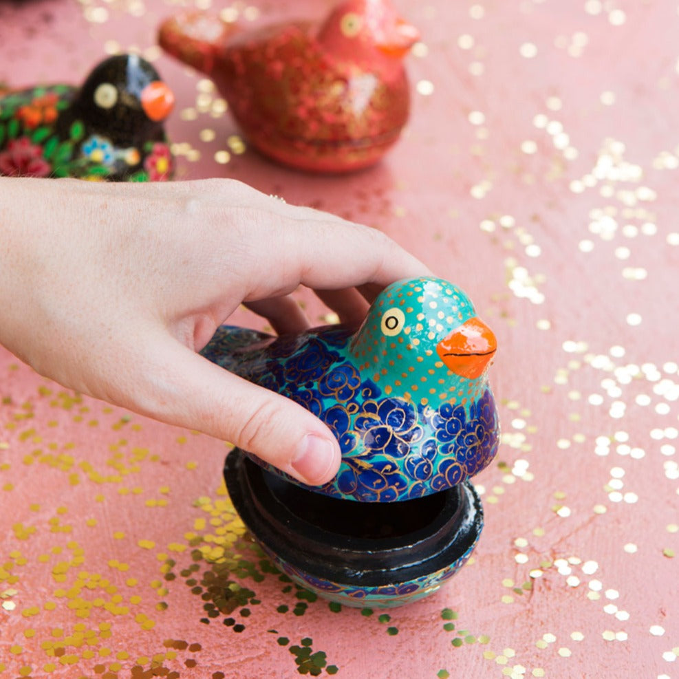 Papier-mâché Paradise Bird-Shaped Box - Chrysler Museum Shop