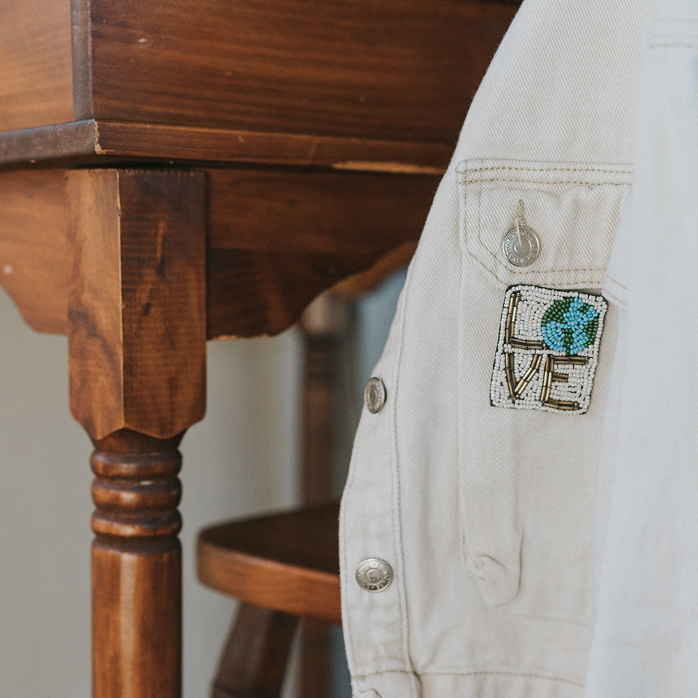 Beaded Bala Mani Love Mother Earth Brooch/Pin - Chrysler Museum Shop