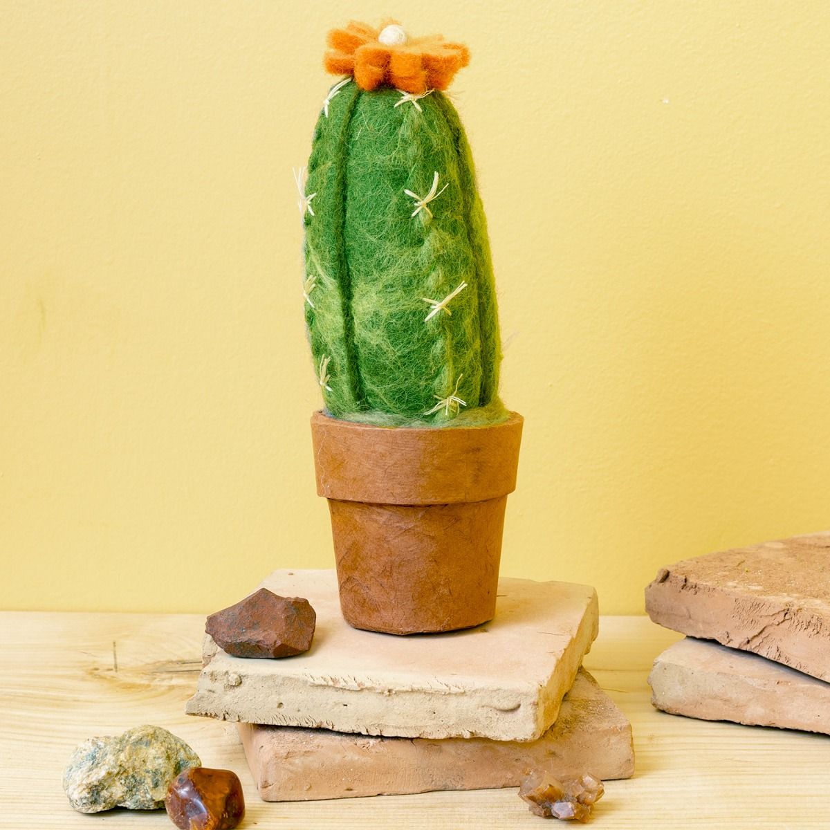 Small Wool Felt Cactus: San Pedro Cactus