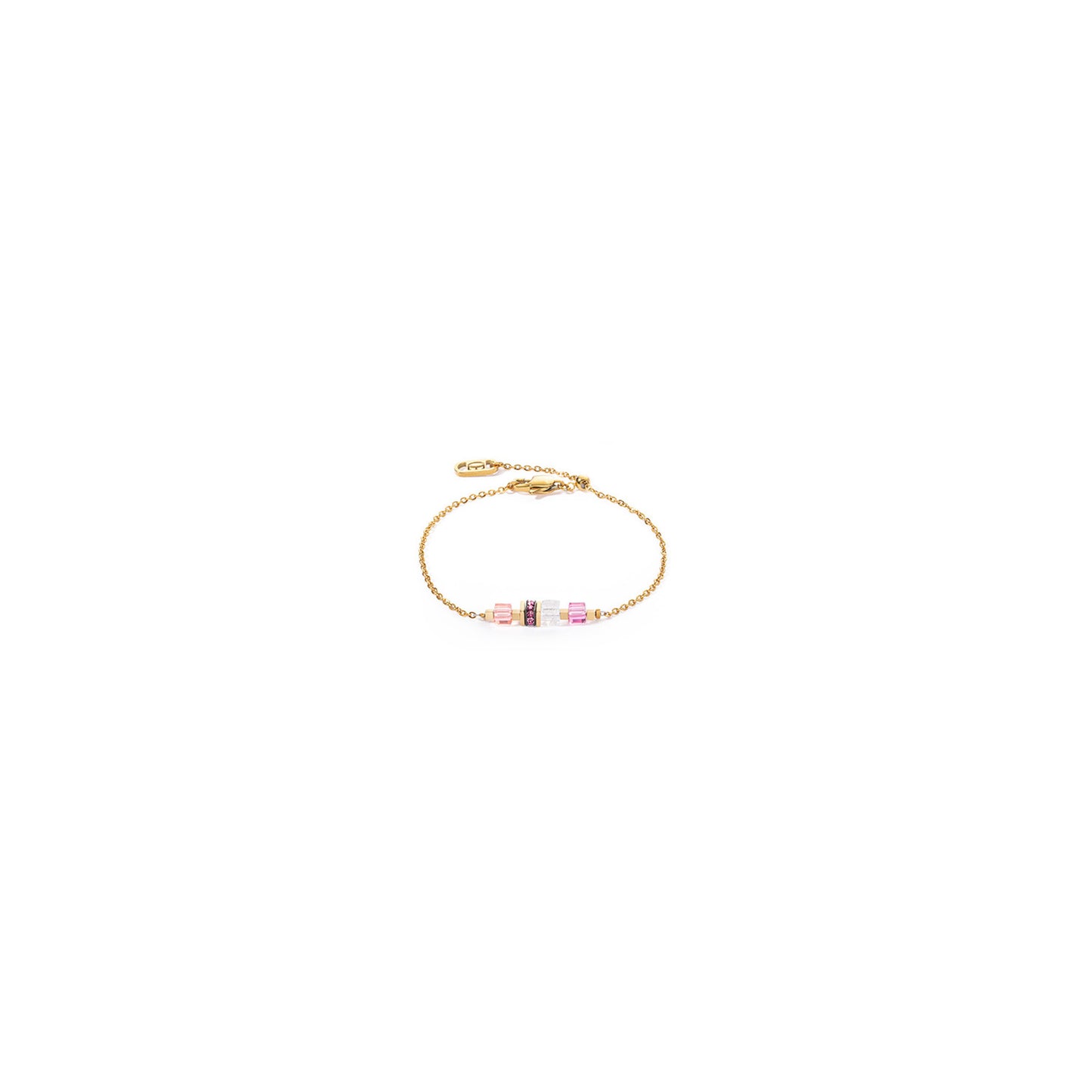 GeoCUBE® Jewelry Set: Pink & Gold - Chrysler Museum Shop