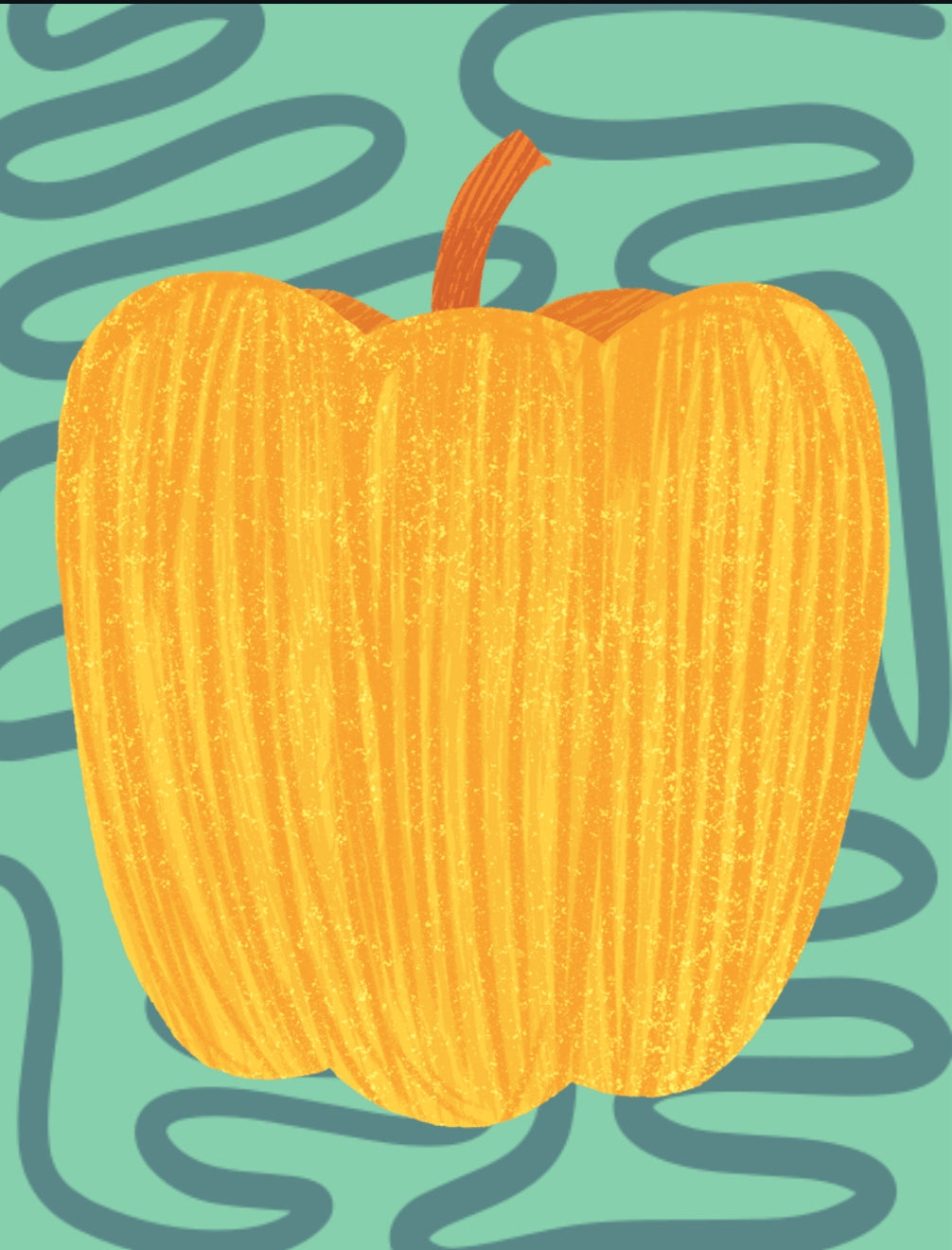 Yellow Bell Pepper Blank Card - Chrysler Museum Shop