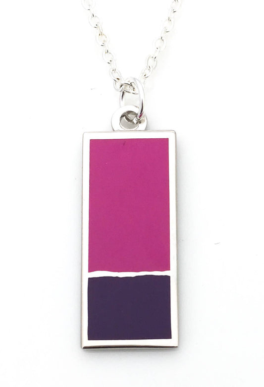 Modernism Necklace: Purple