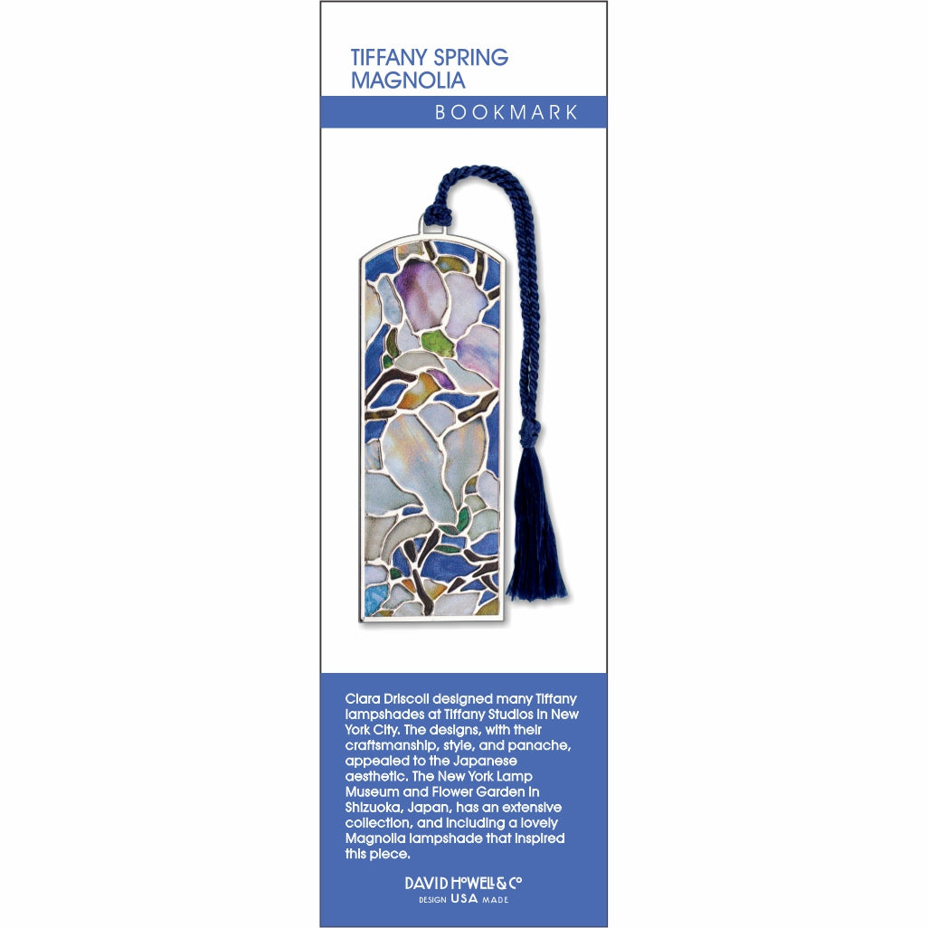 Tiffany Spring Magnolia Metal Bookmark in Package - Chrysler Museum Shop