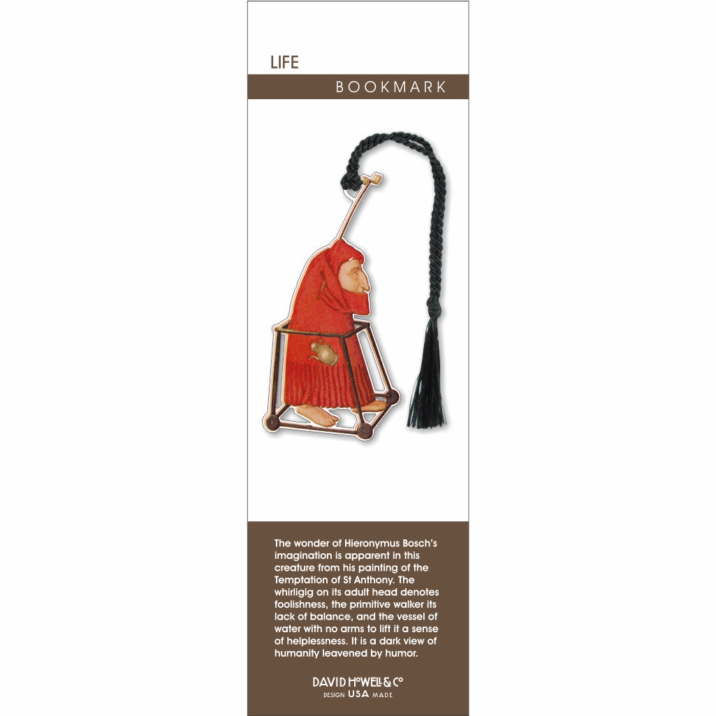 Hieronymus Bosch Monk "Life" Metal Bookmark - Chrysler Museum Shop