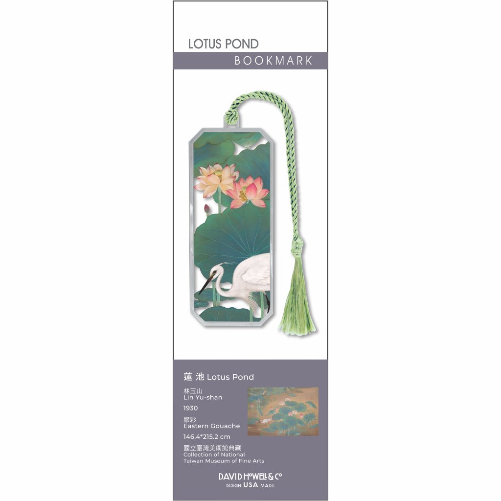 Lotus Pond Metal Bookmark in Package - Chrysler Museum Shop