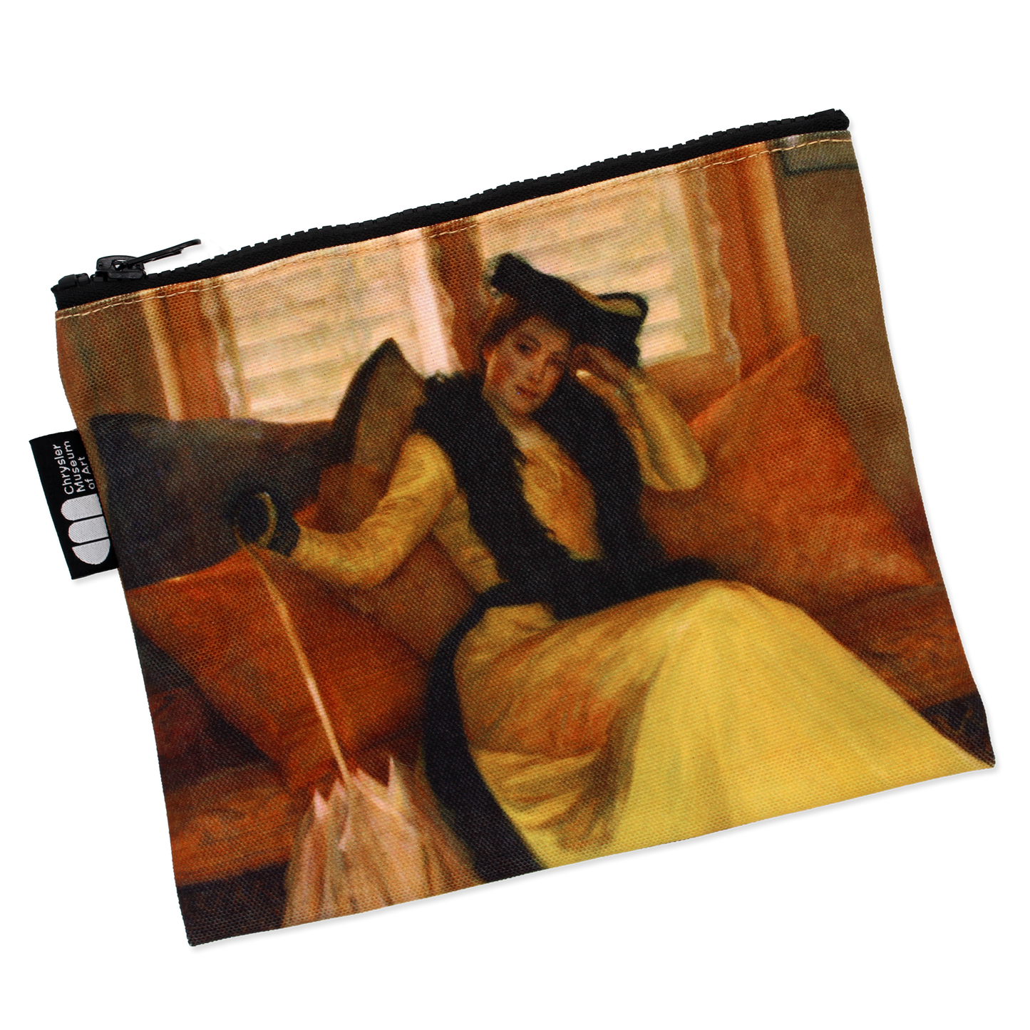 Susan Watkins "Lady In Yellow" Zippered Pouch - Chrysler Museum Shop