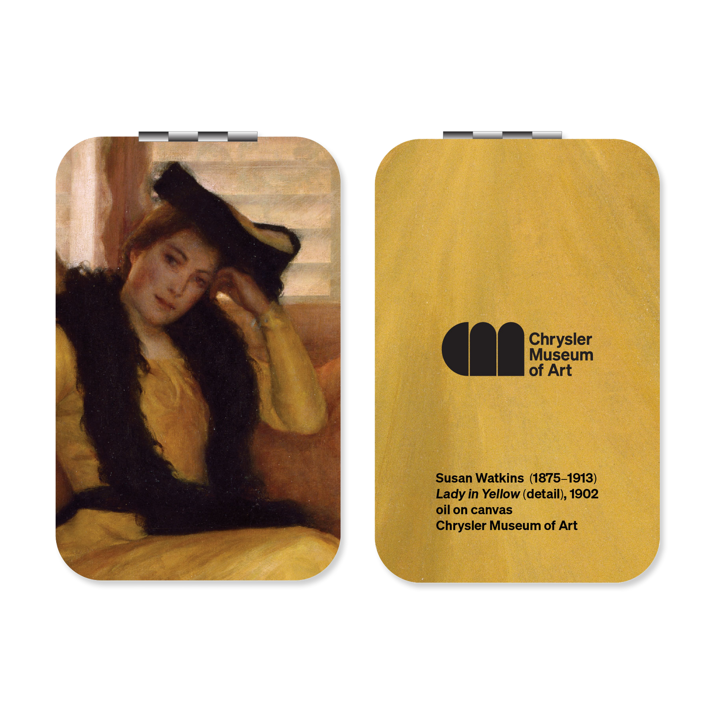 Compact Mirror: Susan Watkins' Lady In Yellow