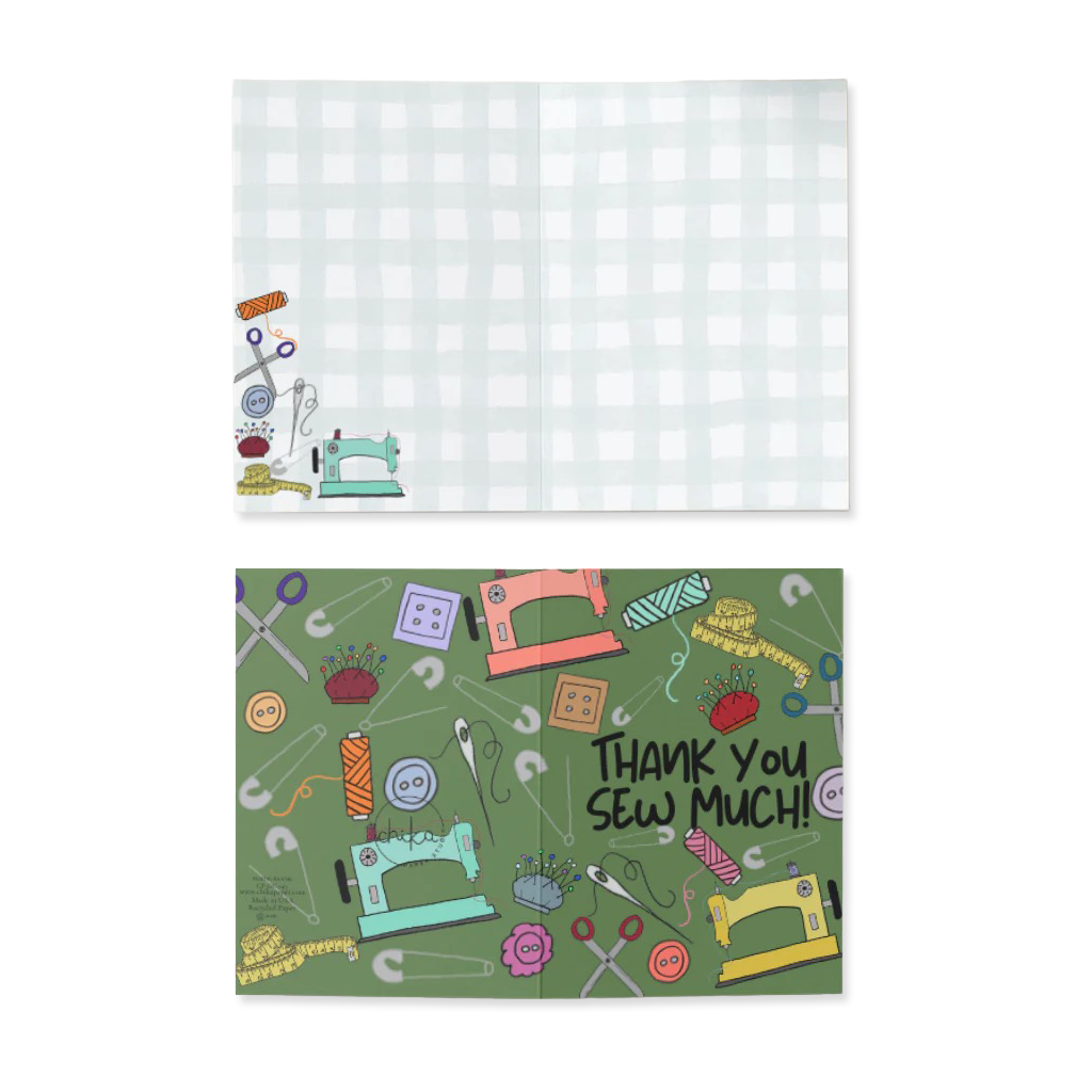 Thank You Sew Much Greeting Card