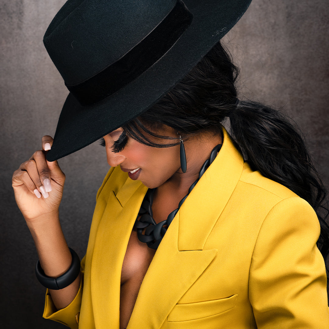 Silvia Barile Earrings: Matte Black - Chrysler Museum Shop