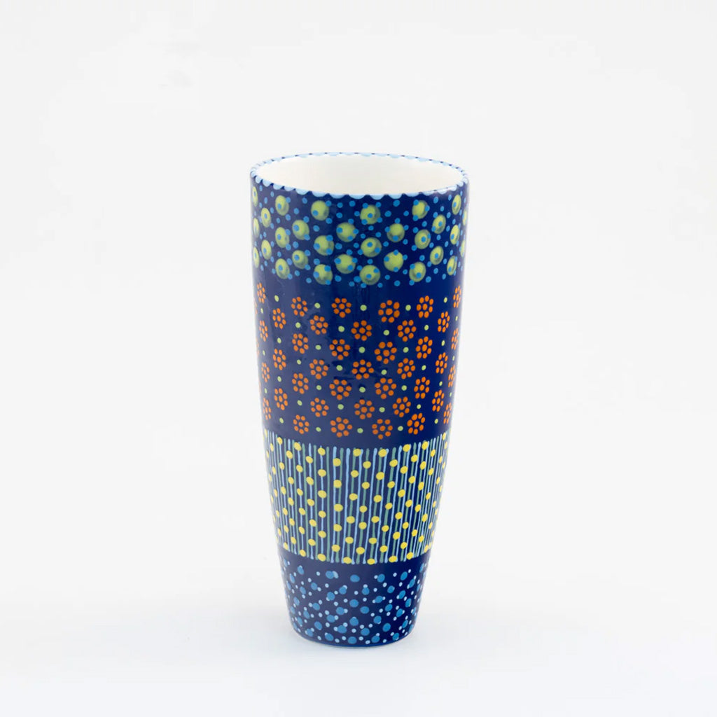 Hand-Painted Classic Vase in Indigo, by Potterswork - Chrysler Museum Shop