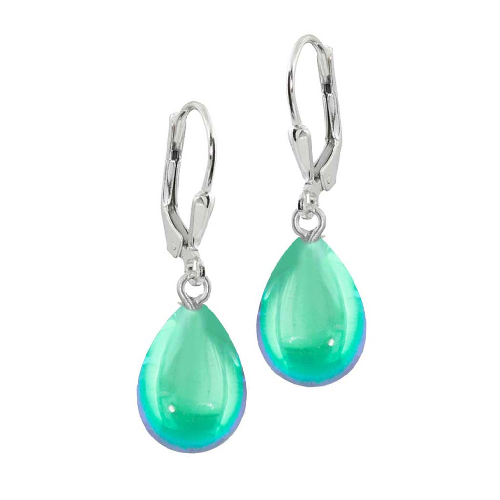 Crystal Drop Earrings - Green - Chrysler Museum Shop