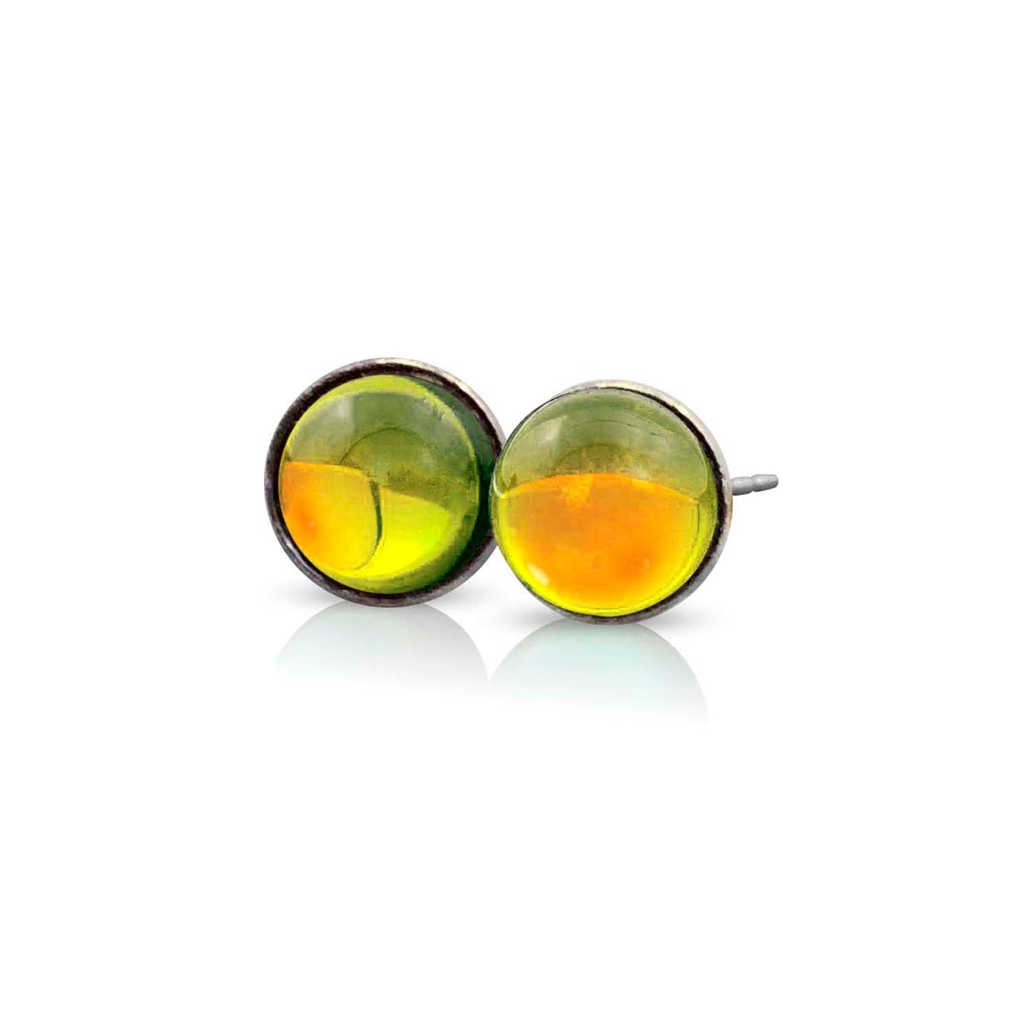 Small Crystal Stud Earrings - Fire - Chrysler Museum Shop