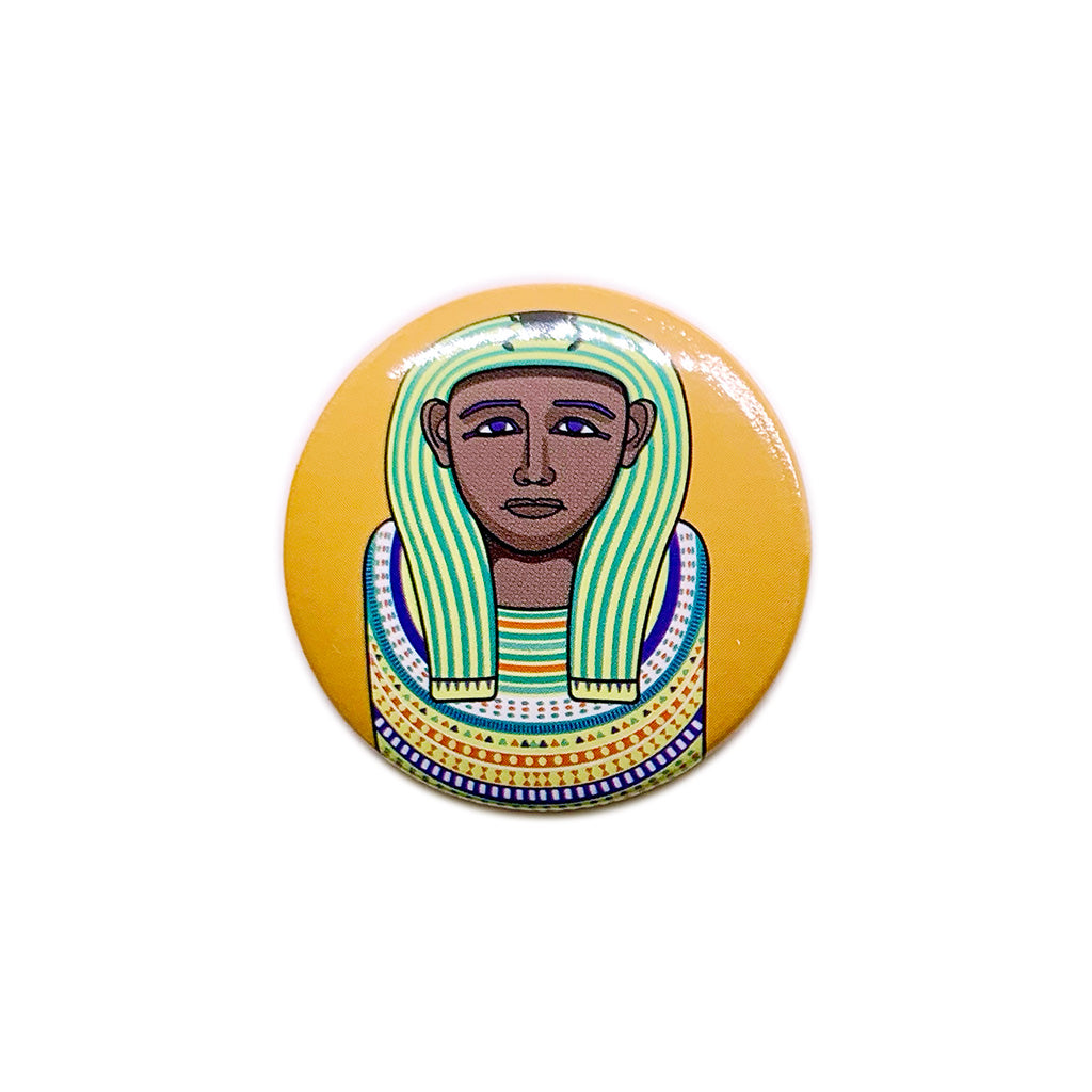 Art Button: Egyptian Sarcophagus Cover - Chrysler Museum Shop