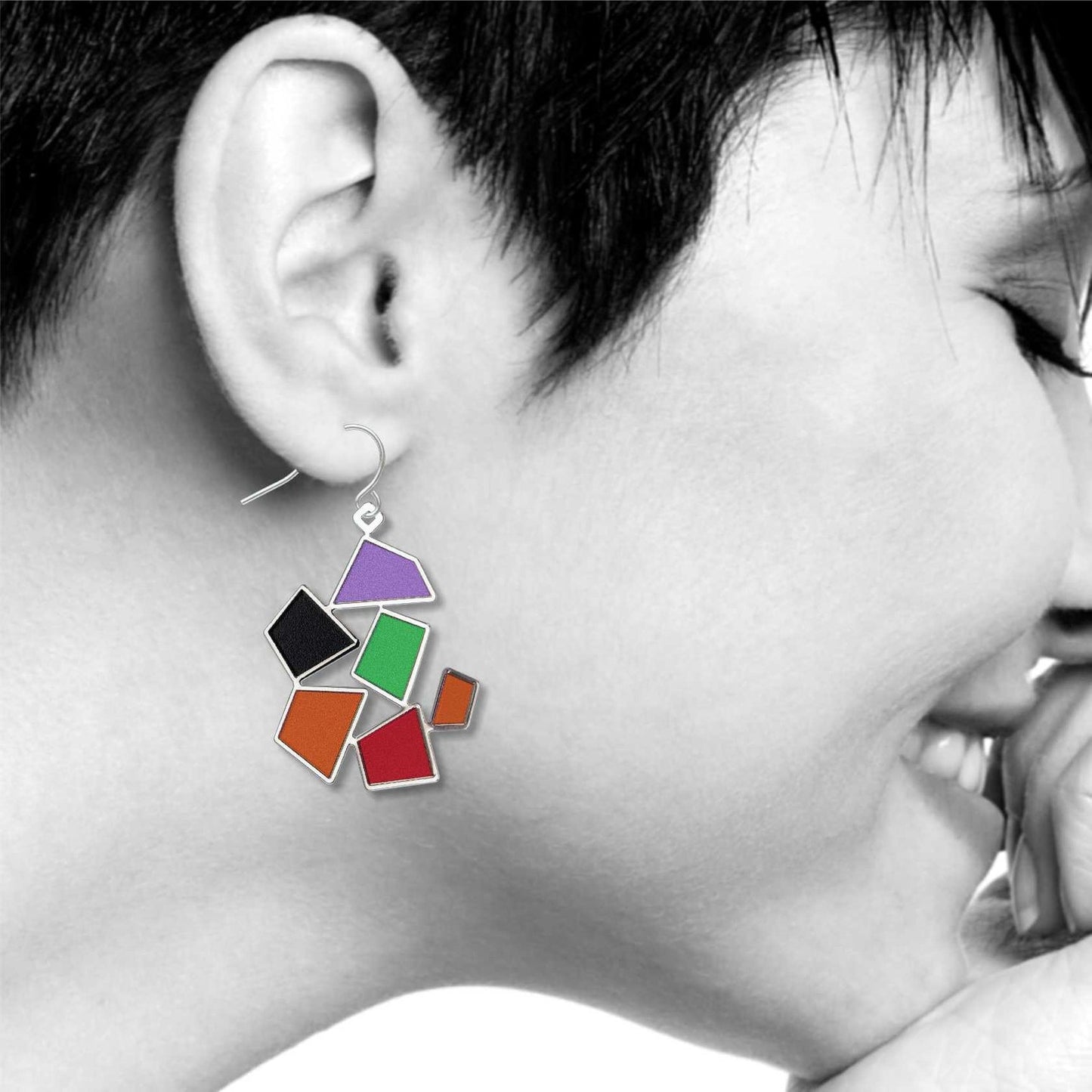 Matisse Colors Earrings in situ - Chrysler Museum Shop