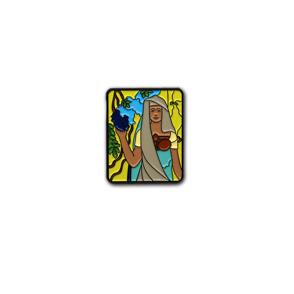 Enamel Pin: Tiffany's Woman In A Pergola - Chrysler Museum Shop