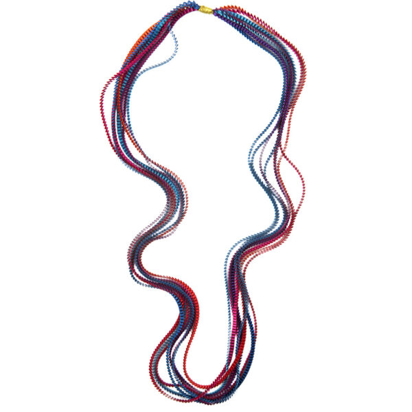 Essilp Necklace: Red, Royal Blue, Purple, Orange, Turquoise, & Fuchsia - Chrysler Museum Shop