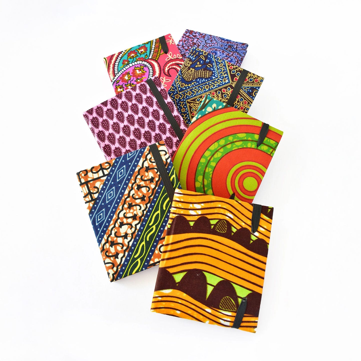 Ghanaian Ankara Cloth Covered Mini Notebook - Chrysler Museum Shop