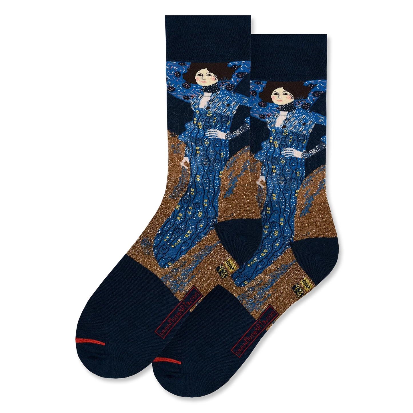 Klimt's Portrait of Emilie Flöge Socks - Chrysler Museum Shop