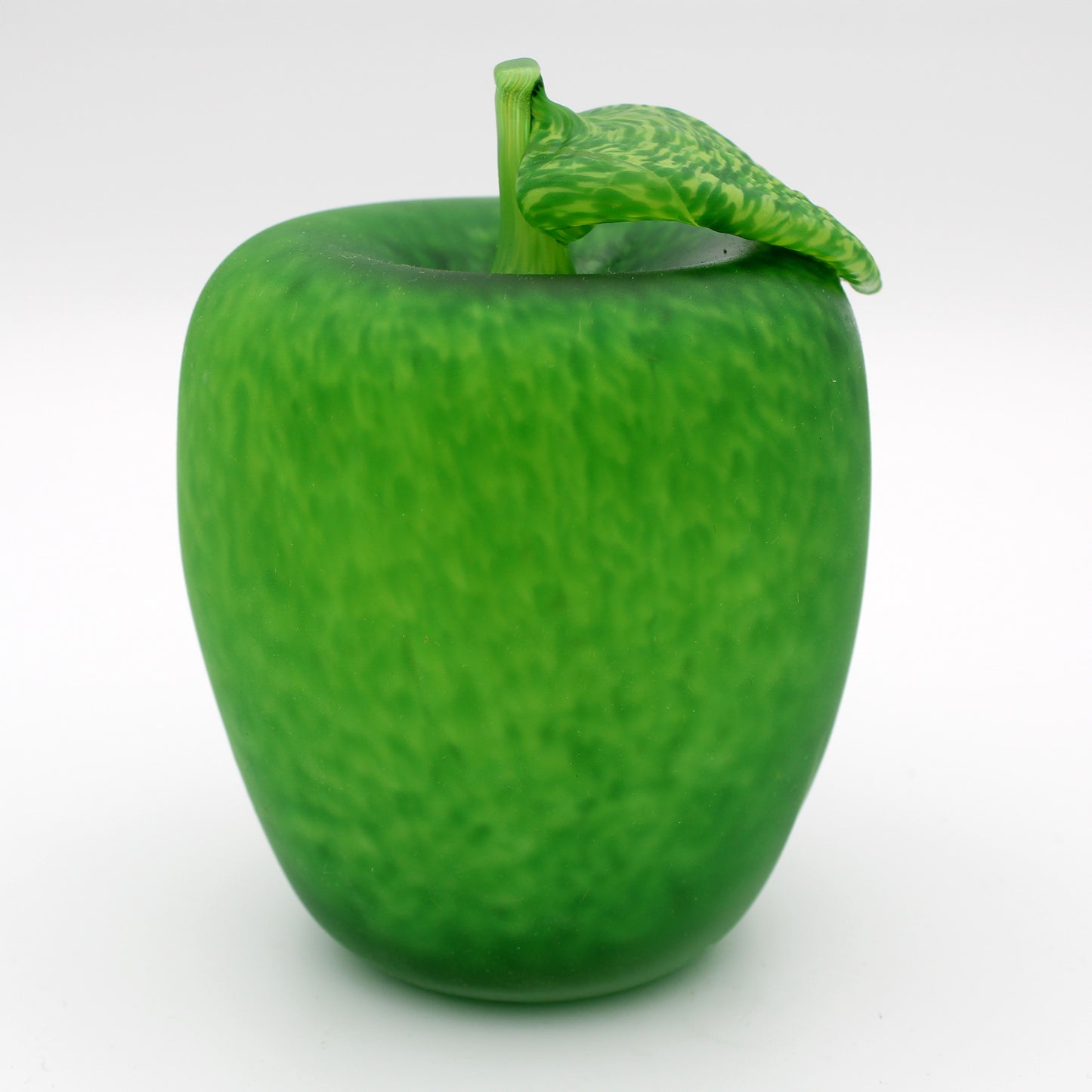 Glass Fruit Paperweight: Green Apple - Chrysler Museum Shop
