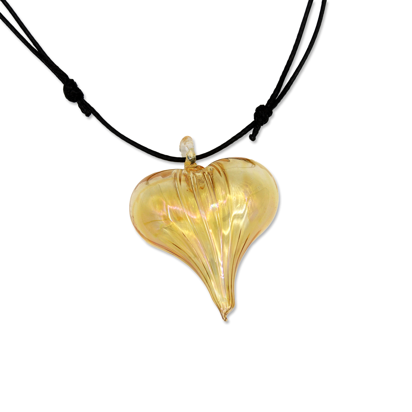 Blown Glass Heart Pendant