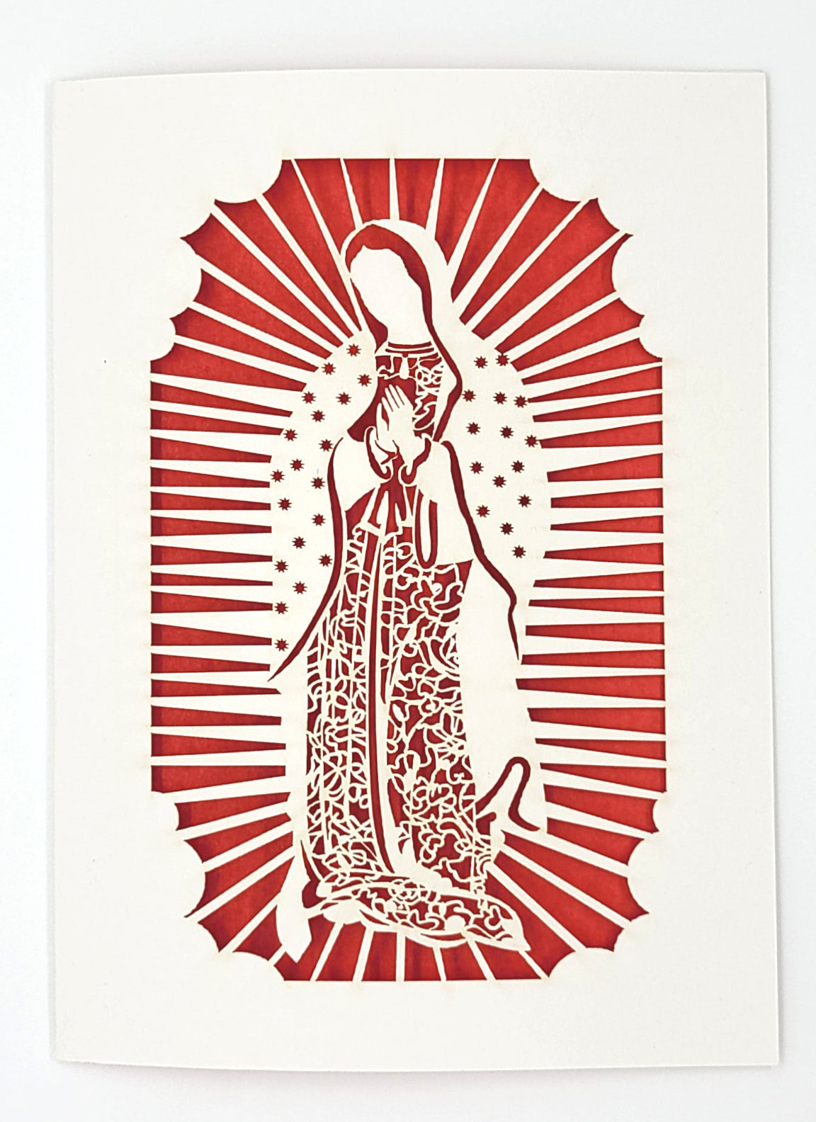 Papel Picado Greeting Card: Virgen de Guadalupe - Chrysler Museum Shop