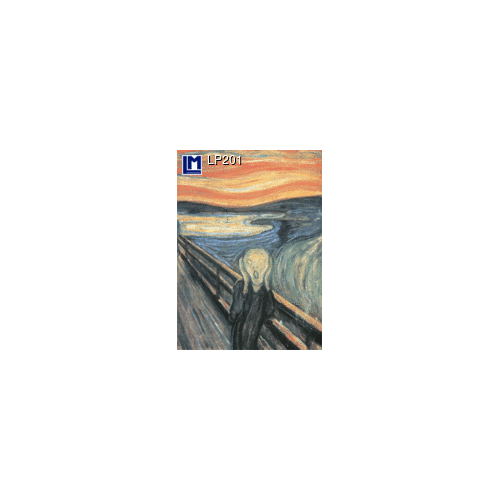 Lenticular Postcard: Munch (The Scream)