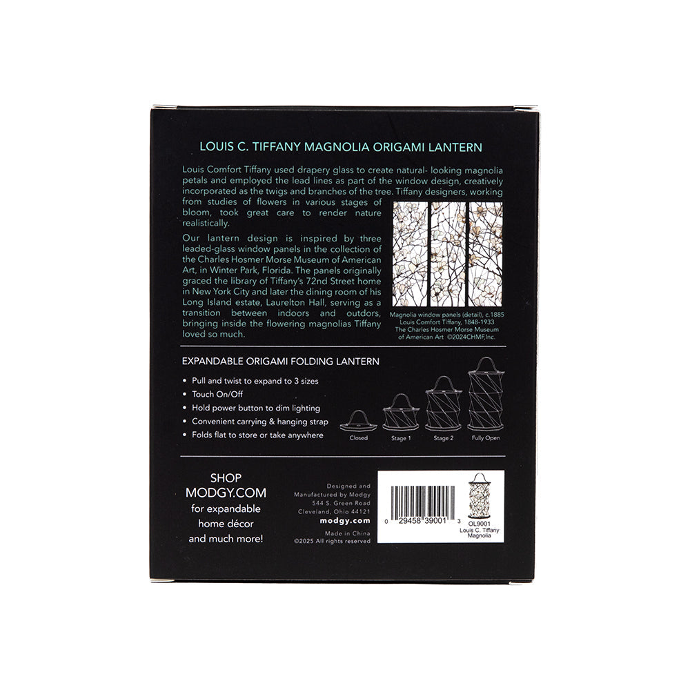 LED Origami Lantern: Louis Comfort Tiffany's "Magnolia Window" - Chrysler Museum Shop
