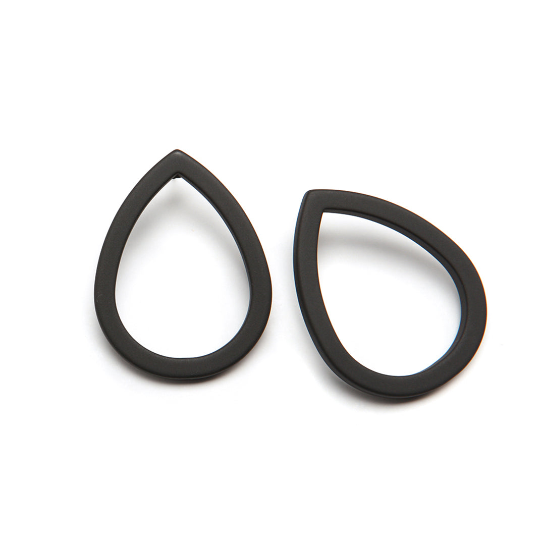 Ines Earrings: Matte Black - Chrysler Museum Shop