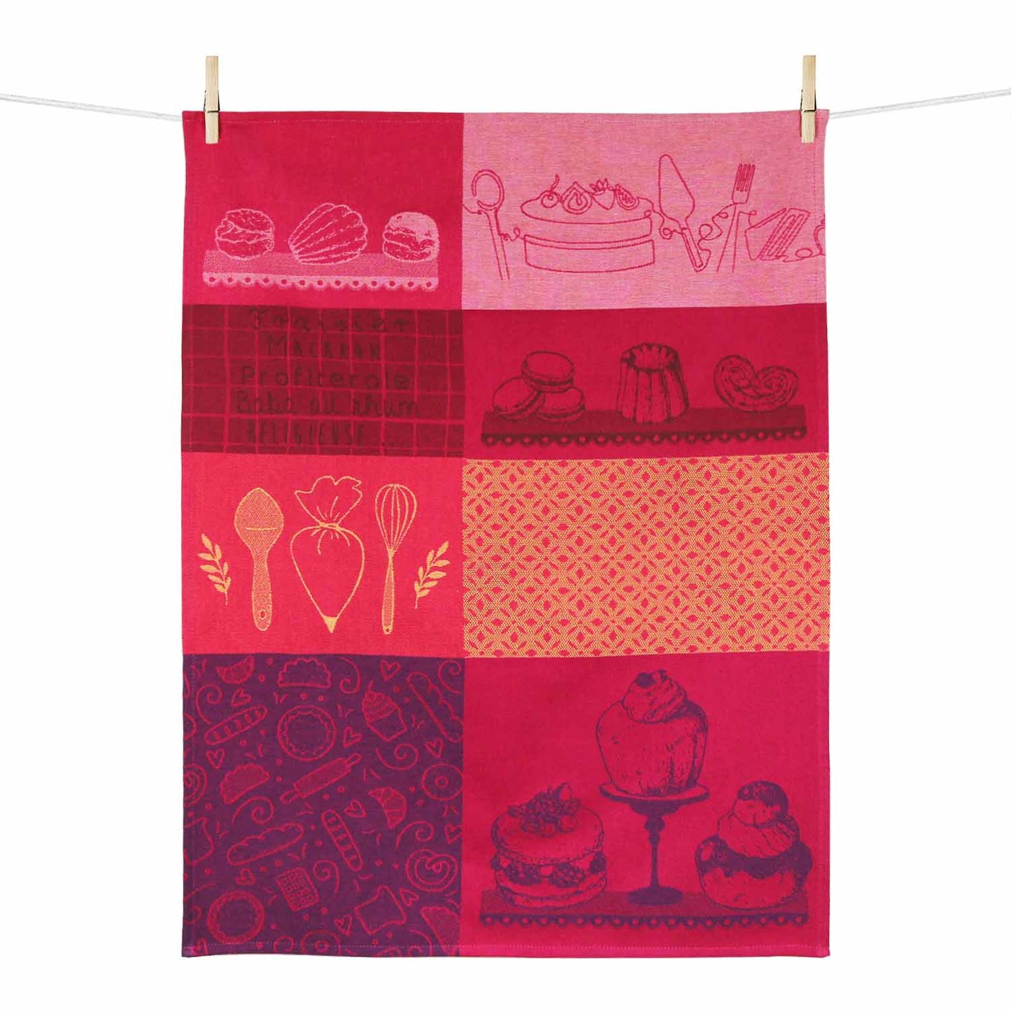 French Tea Towel: Pastries - Chrysler Museum Shop