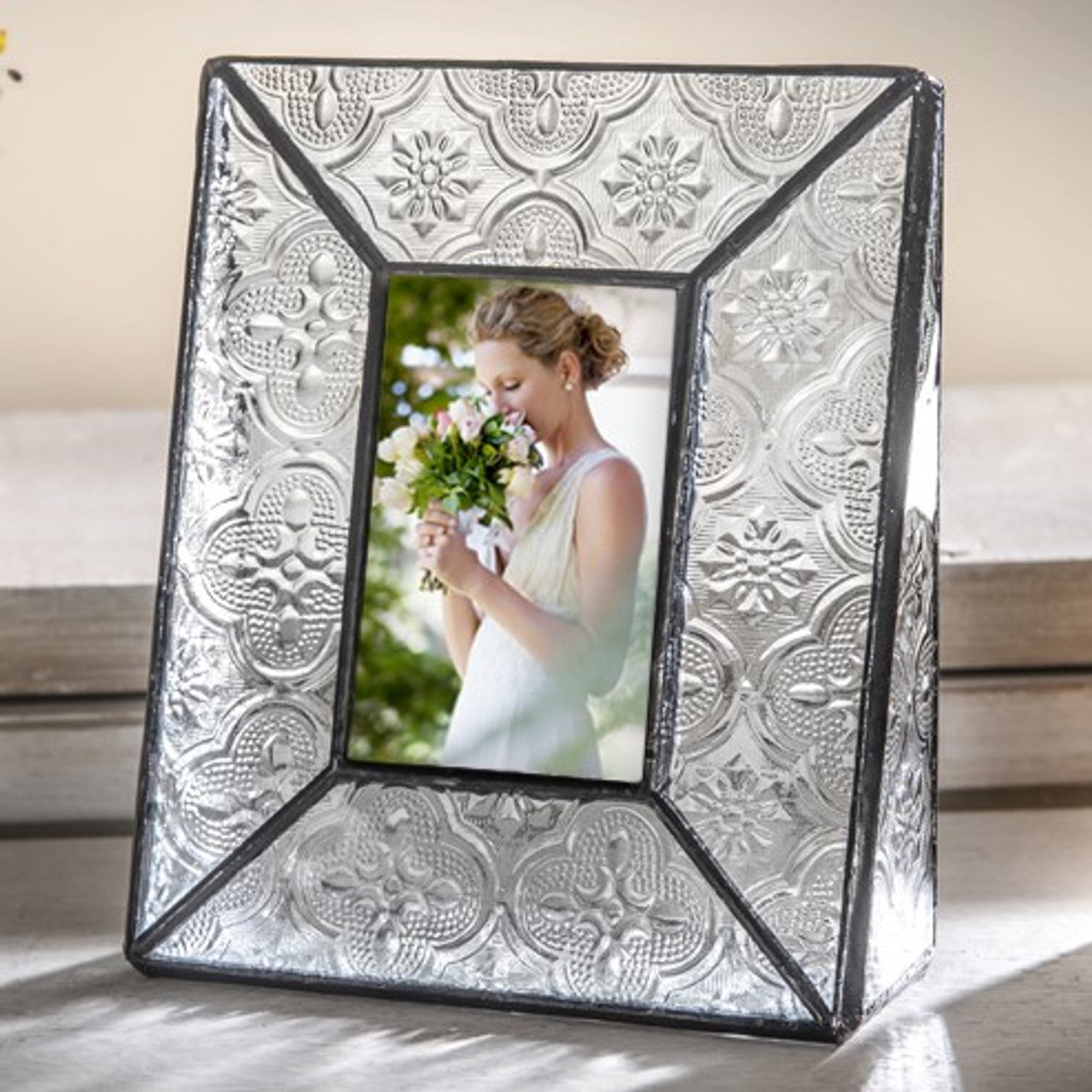 Leaded Glass Picture Frame (Vintage, 2 × 3 Vertical) - Chrysler Museum Shop