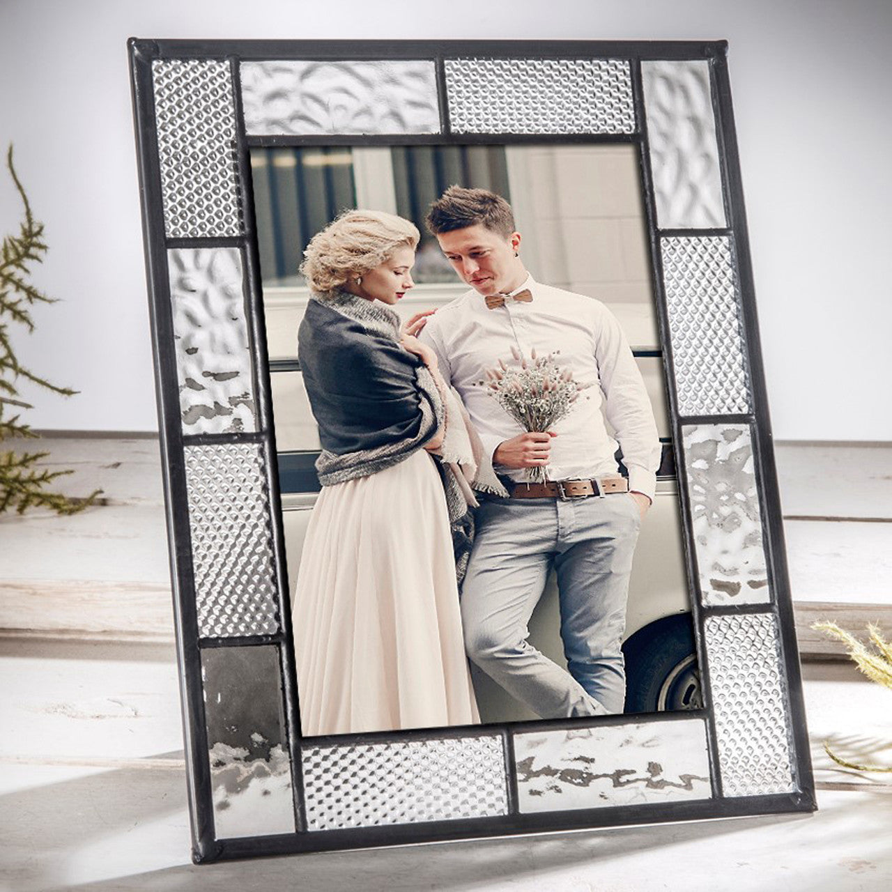 Clear Textured Mosaic Glass Frame (5 × 7) - Chrysler Museum Shop