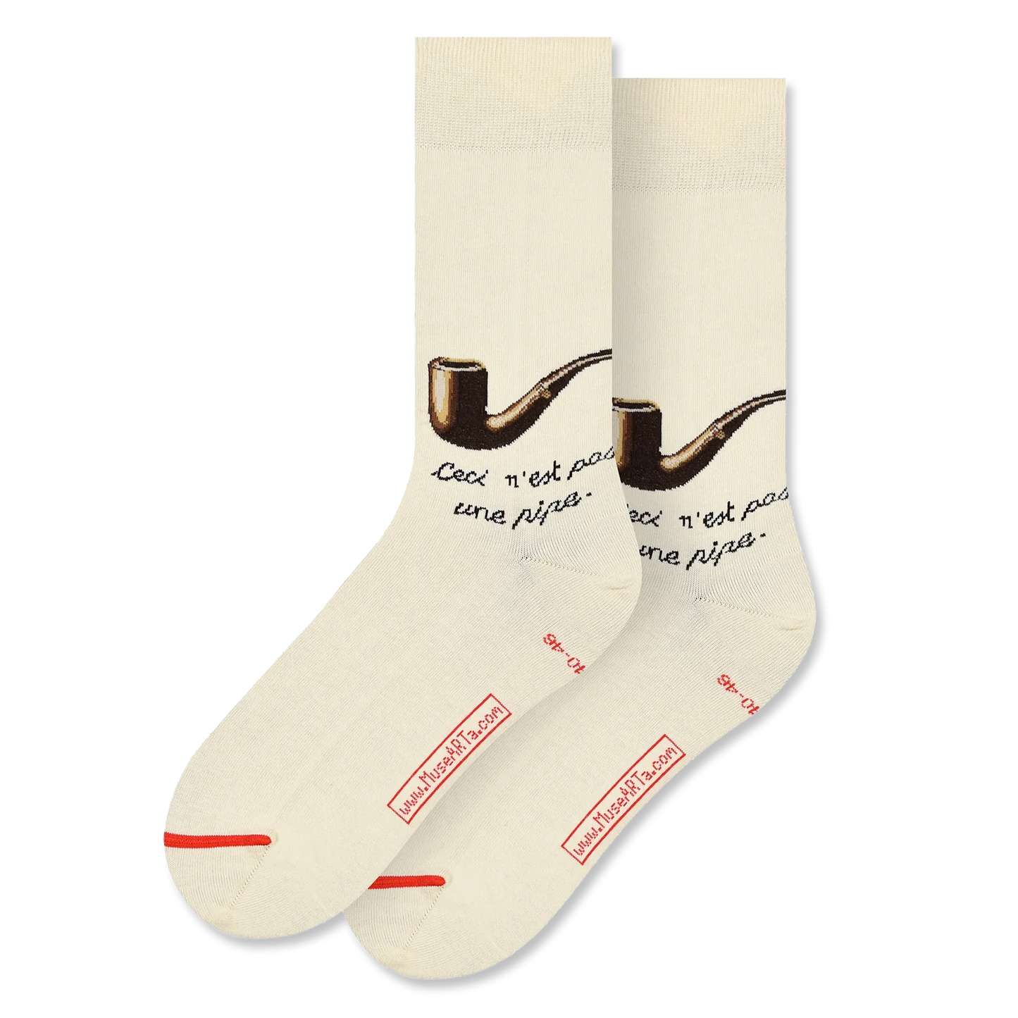 Magritte's The Treachery of Images Socks Chrysler Museum Shop
