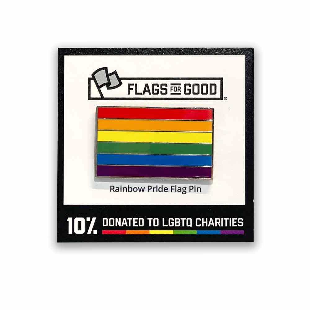 LGBTQ+ Pride Flag Enamel Pin - Chrysler Museum Shop