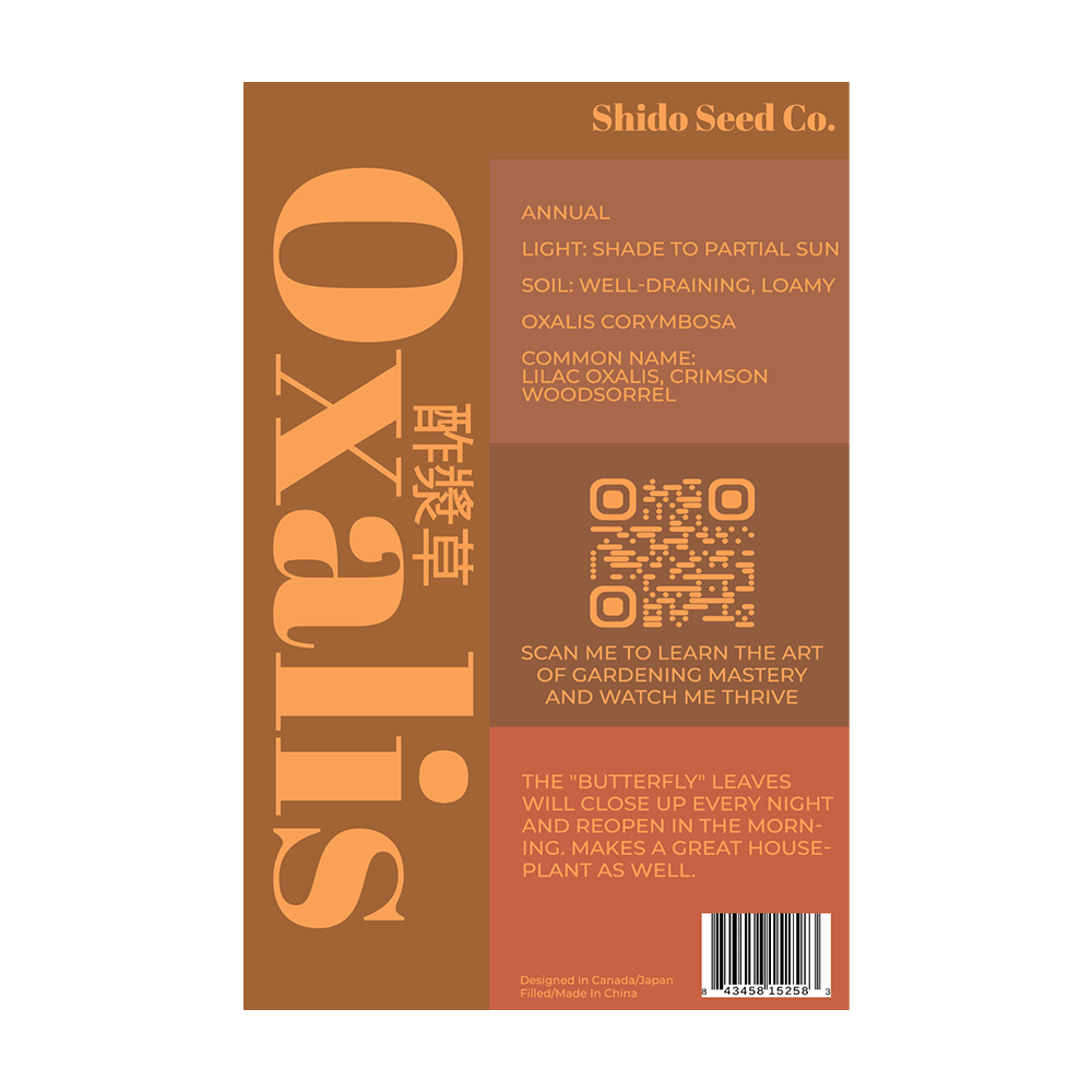 Oxalis Flower Seed Packet