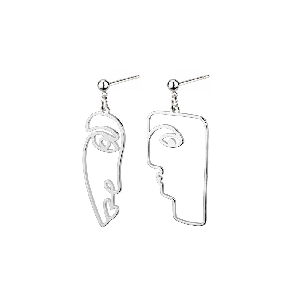 Line Art Face Earrings - Chrysler Museum Shop