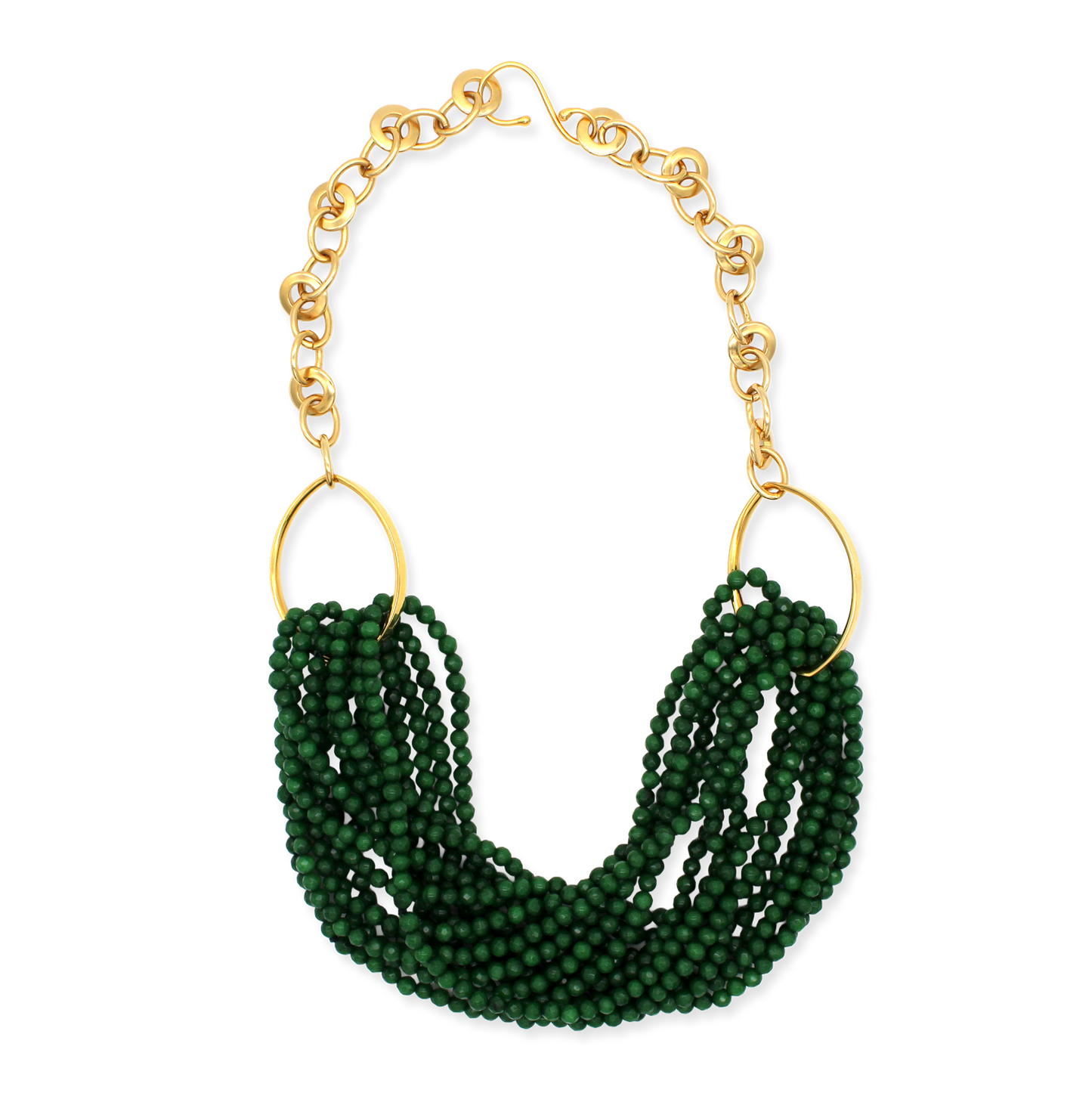Twisted Stone Necklace (Green) by Catherine Canino - On CLEARANCE at the Chrysler Museum Shop