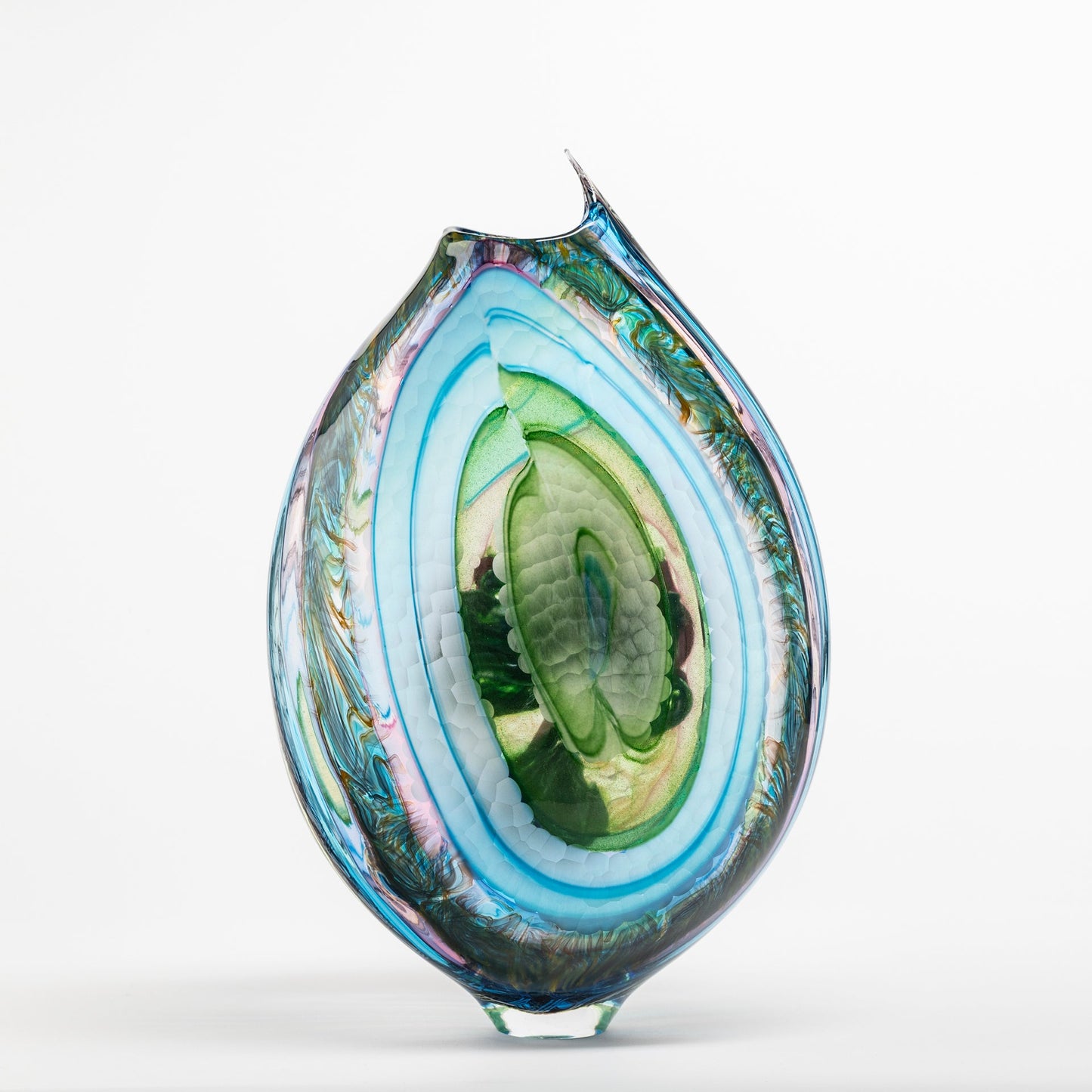 Glass Murrini Batuto Vase (Side B) by Fabiano Zanchi - Chrysler Museum Shop
