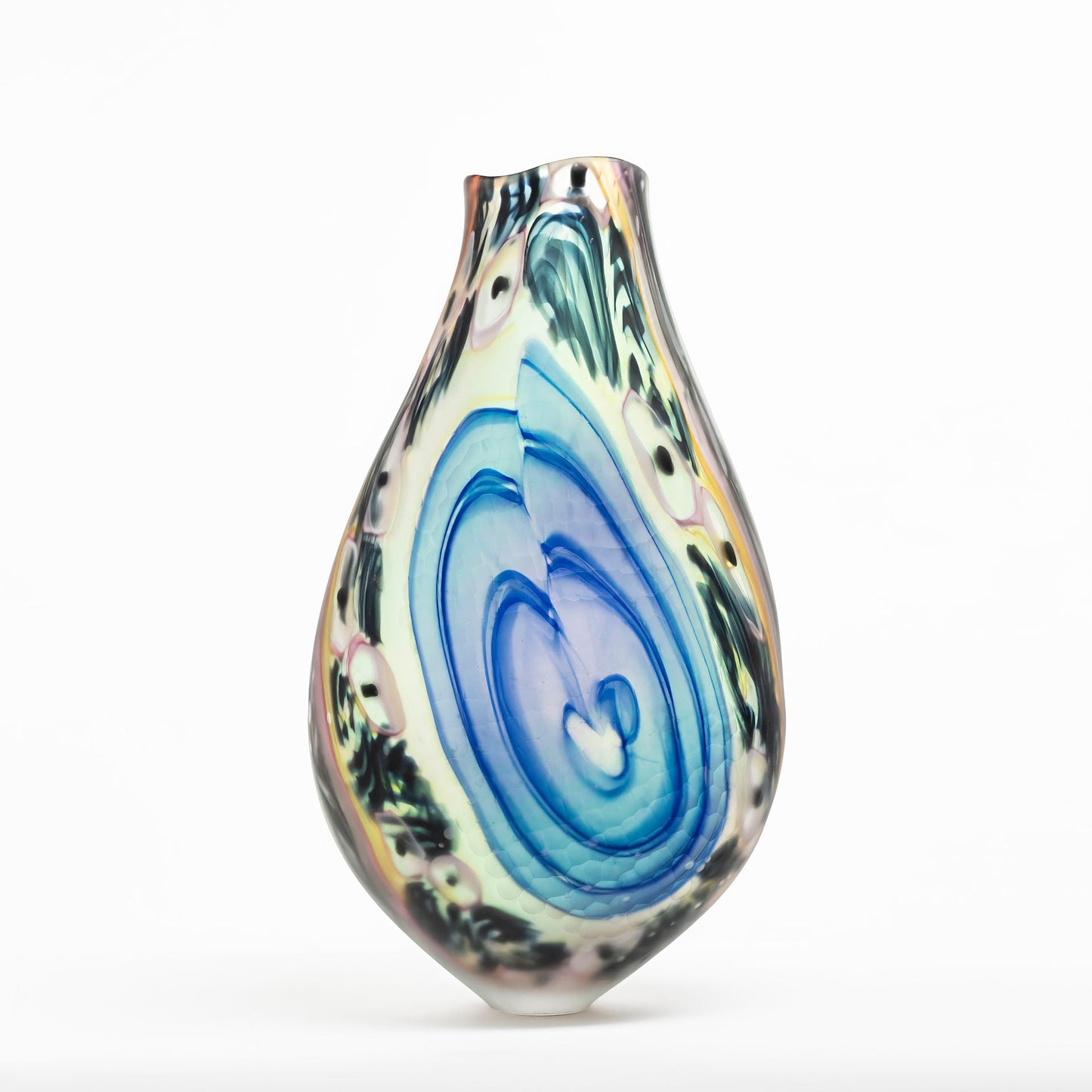 Glass Murrini Batuto Vase (Side B) by Fabiano Zanchi - Chrysler Museum Shop