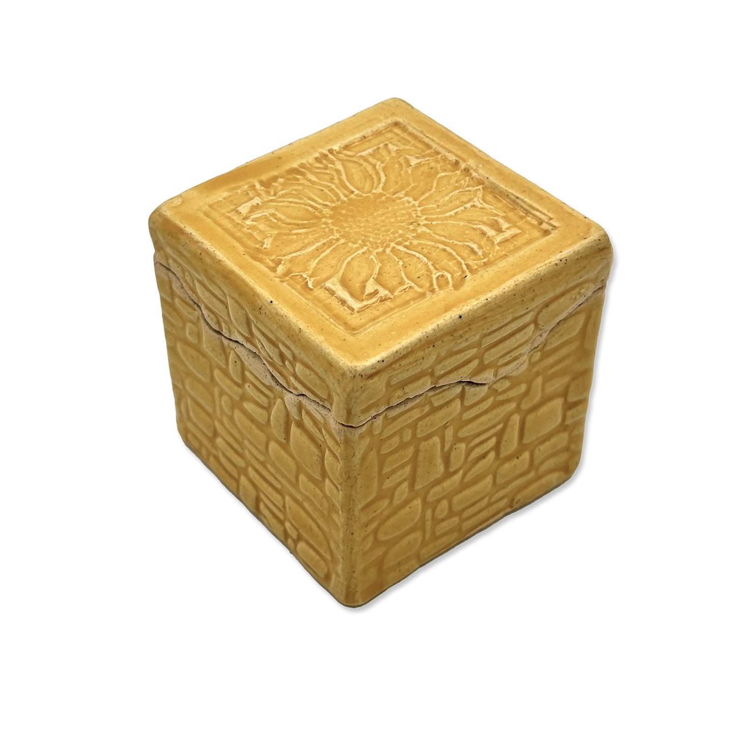 Handmade Ceramic Itty Bitty Box: Sunflower - Chrysler Museum Shop