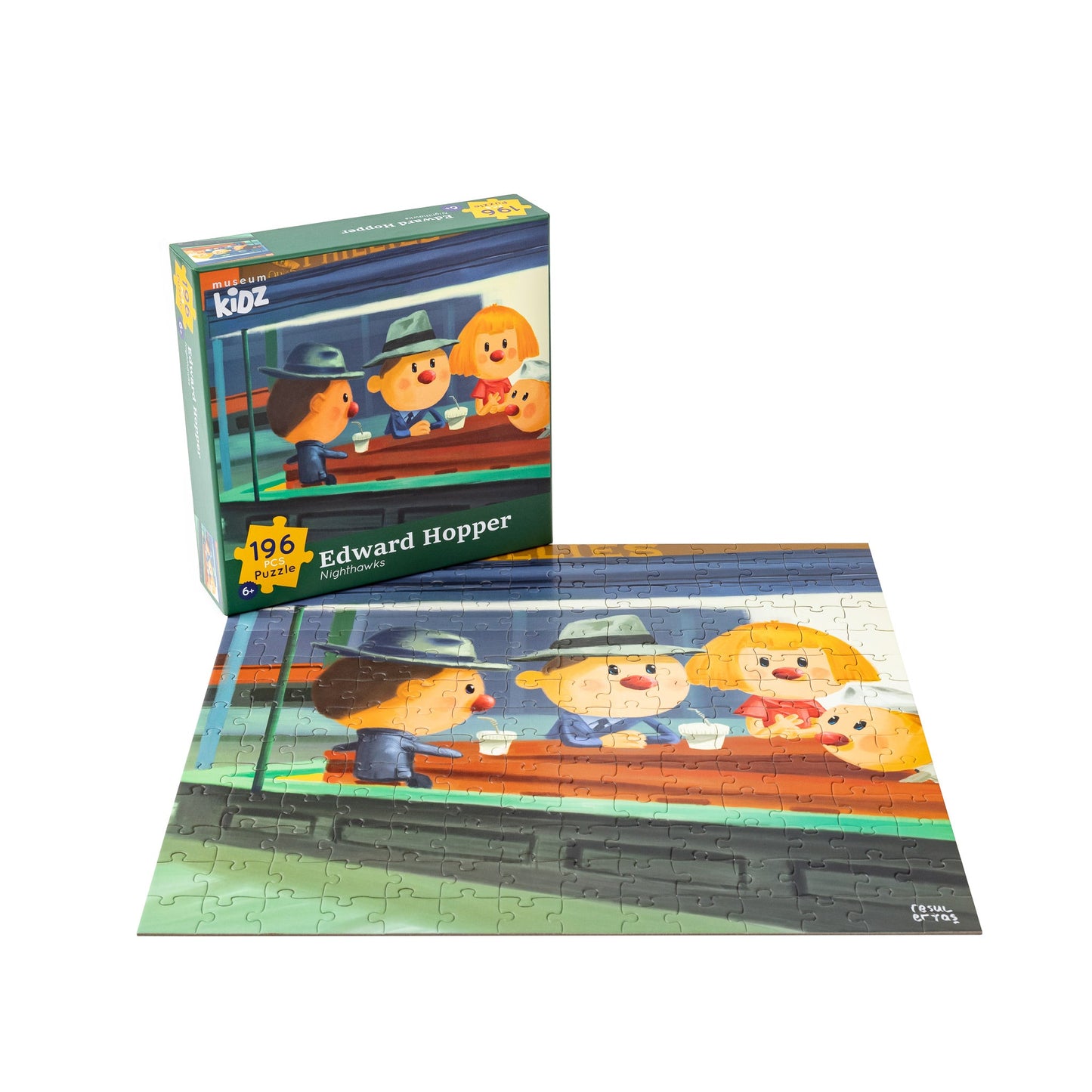 Museum Kidz 196-piece Puzzle: Edward Hopper's NIghthawks - Chrysler Museum Shop