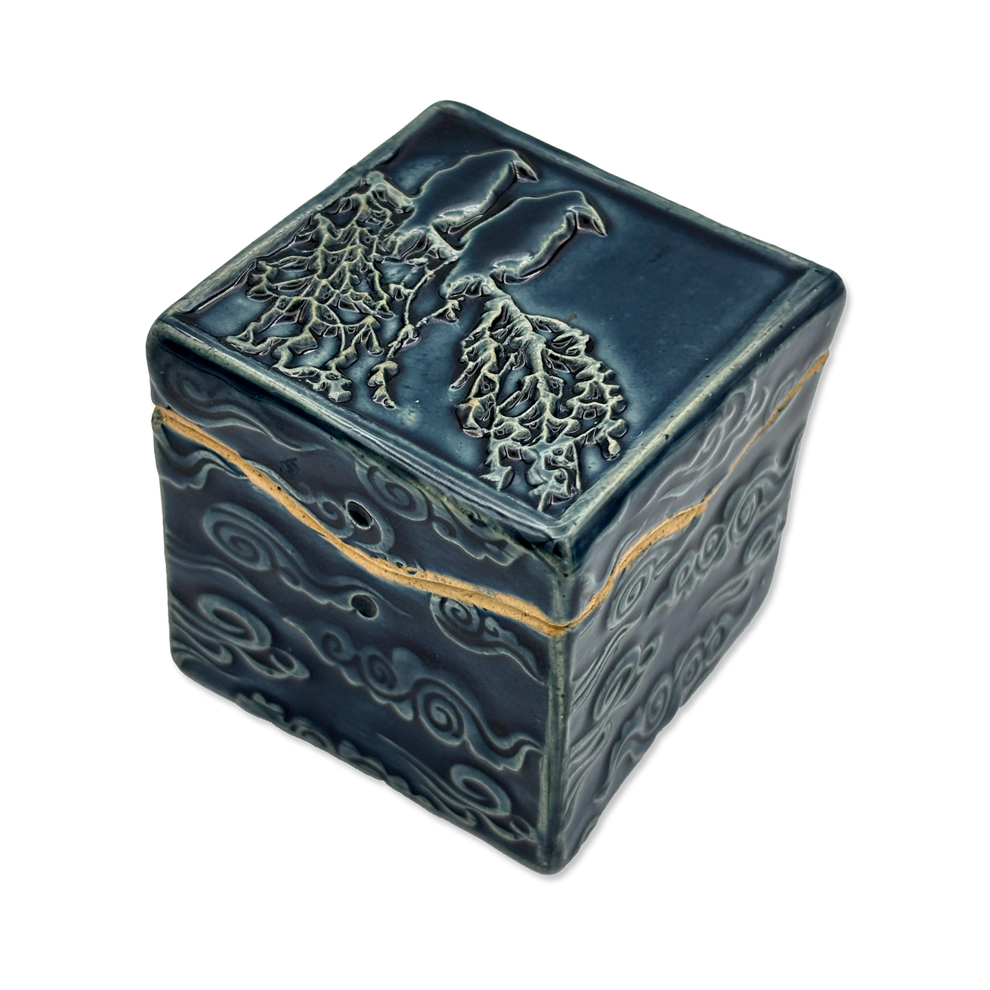 Handmade Ceramic Itty Bitty Box: Two Crows - Chrysler Museum Shop
