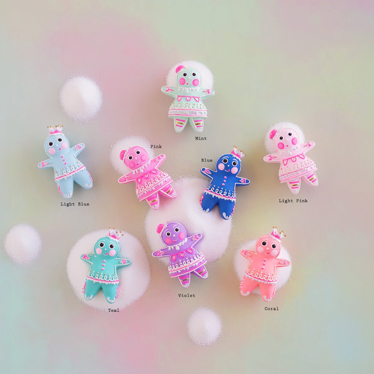 The Gingers Ornaments (Pastels)