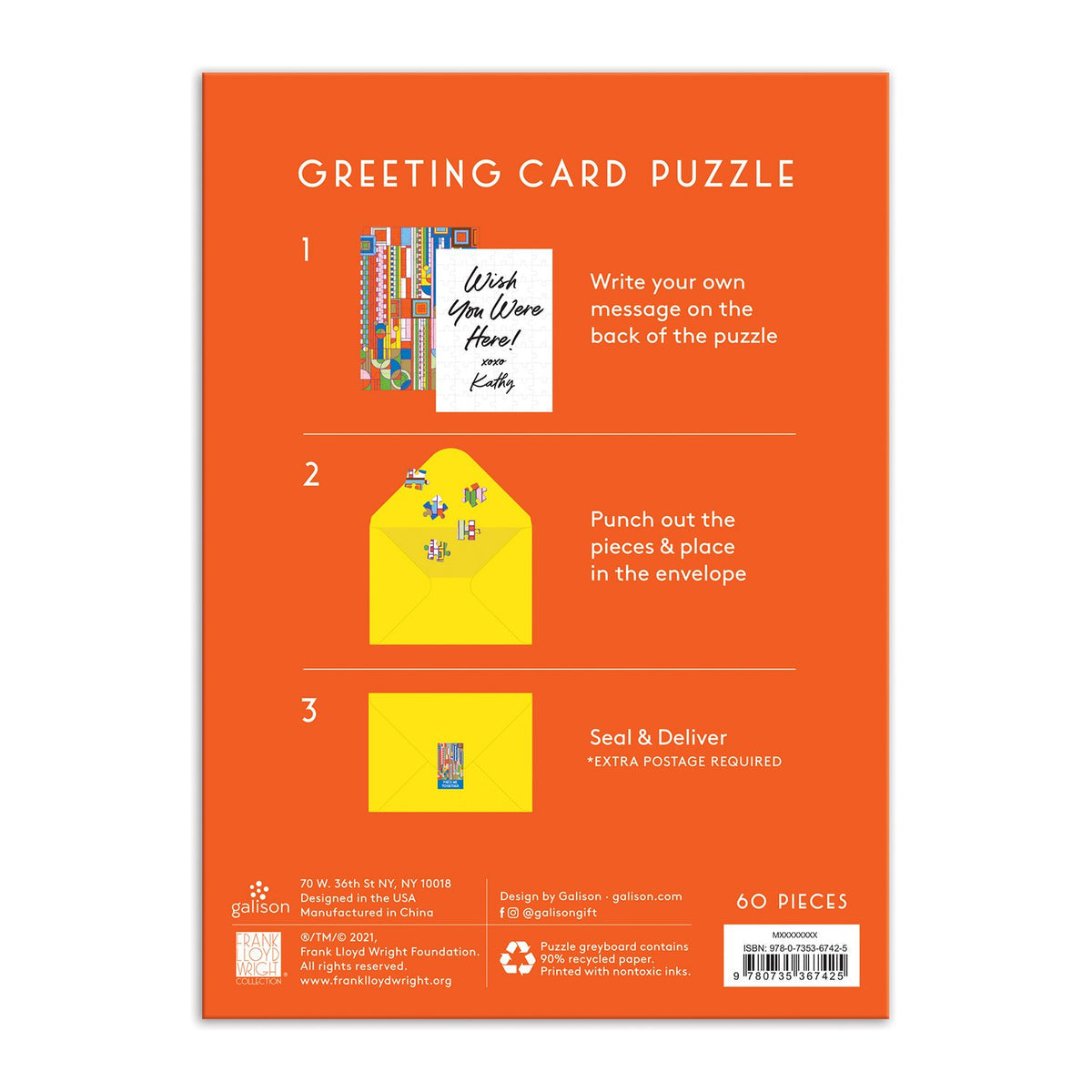 Frank Lloyd Wright's Saguaro Cactus and Forms Greeting Card Puzzle - Chrysler Museum Shop