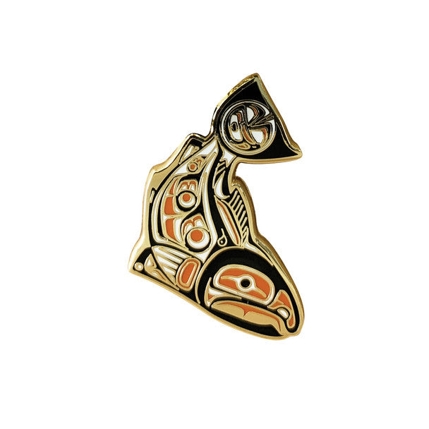 Sockeye Salmon Enamel Pin