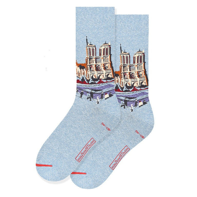 Luce's The Quai Saint-Michel and Notre-Dame Socks - Chrysler Museum Shop