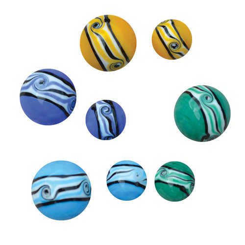 Handmade Glass Marble: Riptide - Chrysler Museum Shop