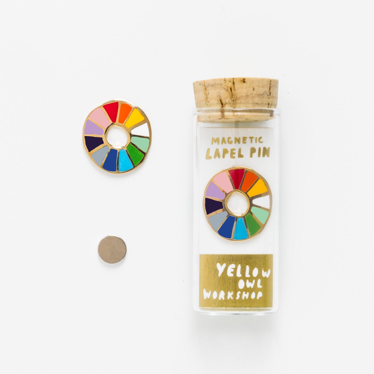 Color Wheel Enamel Lapel Pin - Chrysler Museum Shop
