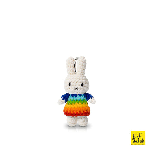 Miffy Rainbow Crocheted Keychain